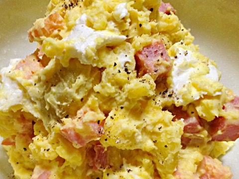 さつまいものクリームチーズサラダです ほっくり甘旨 レシピ 作り方 By ゆんゆんゅん 楽天レシピ